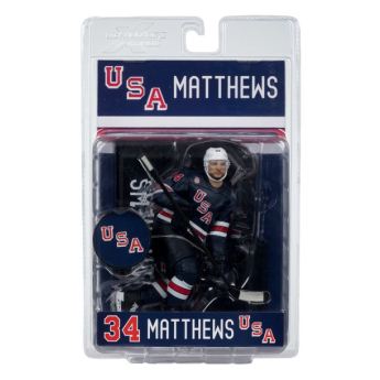 Jégkorong képviselet bábu Auston Matthews #34 USA Olympics 2026