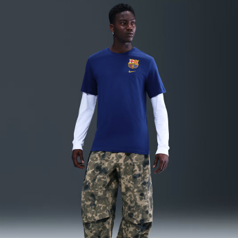 FC Barcelona férfi póló Crest navy