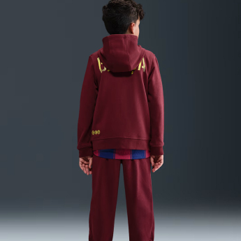 FC Barcelona gyerek kapucnis pulóver Zip Club red