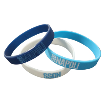 SSC Napoli gumi karkötő 3pack Silicone