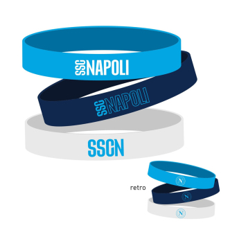 SSC Napoli gumi karkötő 3pack Silicone