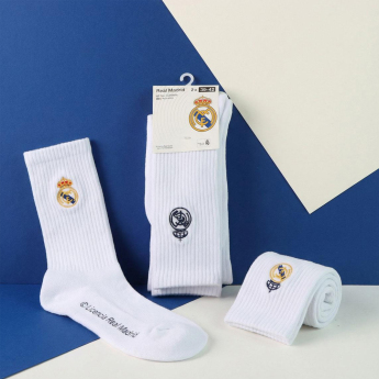 Real Madrid zokni 2pack Long white