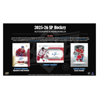 NHL dobozok NHL hokikártyák 2025-26 Upper Deck SP Hockey Blaster Box