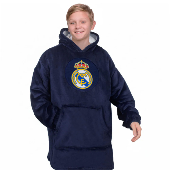 Real Madrid gyerek kapucnis pulóver oversize blanket navy