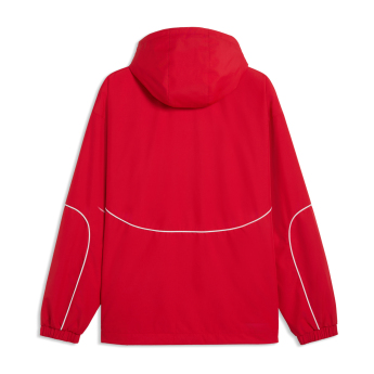 Ferrari férfi kapucnis kabát Rain red F1 Team 2026