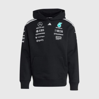 Mercedes AMG Petronas férfi kapucnis pulóver official Teamline Replica F1 Team 2025