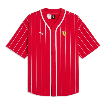 Ferrari férfi ing baseball red retro F1 Team 2026