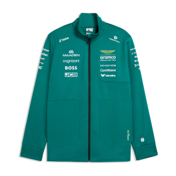 Aston Martin férfi kabát softshell green official Teamline Replica F1 Team 2026