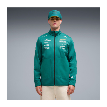 Aston Martin férfi kabát softshell green official Teamline Replica F1 Team 2026