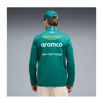 Aston Martin férfi kabát softshell green official Teamline Replica F1 Team 2026