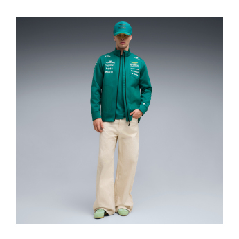 Aston Martin férfi kabát softshell green official Teamline Replica F1 Team 2026