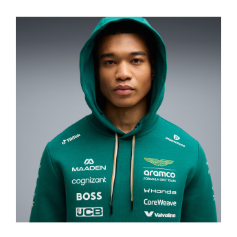 Aston Martin férfi kapucnis pulóver green official Teamline Replica F1 Team 2026