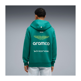 Aston Martin férfi kapucnis pulóver green official Teamline Replica F1 Team 2026