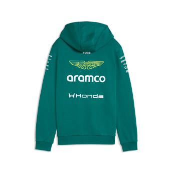 Aston Martin gyerek kapucnis pulóver green official Teamline Replica F1 Team 2026