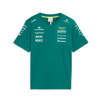 Aston Martin gyerek póló green official Teamline Replica F1 Team 2026