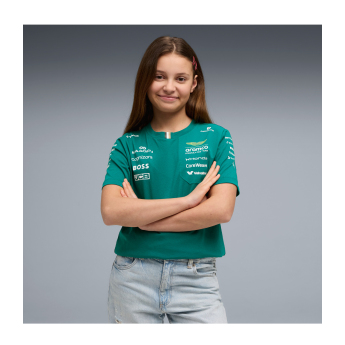 Aston Martin gyerek póló green official Teamline Replica F1 Team 2026
