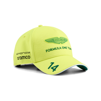 Aston Martin baseball sapka Fernando Alonso #14 yellow official Teamline Replica F1 Team 2026