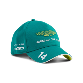 Aston Martin baseball sapka Fernando Alonso #14 green official Teamline Replica F1 Team 2026