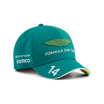 Aston Martin gyerek baseball sapka Fernando Alonso #14 green official Teamline Replica F1 Team 2026