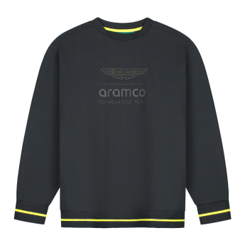 Aston Martin férfi pulóver oversized Stealth black F1 Team 2026