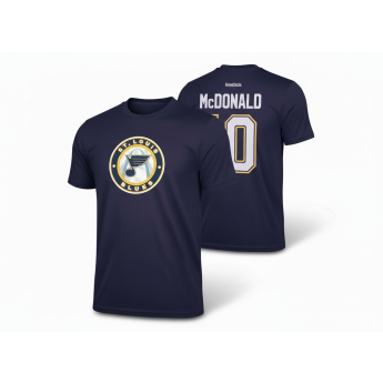 St. Louis Blues férfi póló Andy McDonald #10 navy