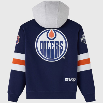 Edmonton Oilers férfi kapucnis pulóver OVO navy