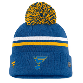 St. Louis Blues téli sapka Authentic Pro A/Cap Cuffed bamboo