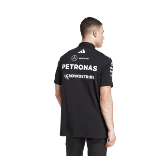 Mercedes AMG Petronas pólóing black official Teamline Replica F1 Team 2025