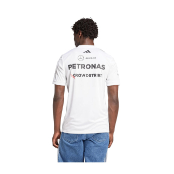 Mercedes AMG Petronas férfi póló white official Teamline Replica F1 Team 2025