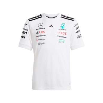 Mercedes AMG Petronas gyerek póló white official Teamline Replica F1 Team 2025