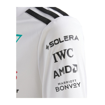 Mercedes AMG Petronas gyerek póló white official Teamline Replica F1 Team 2025