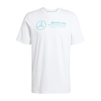 Mercedes AMG Petronas férfi póló Logo white F1 Team 2025