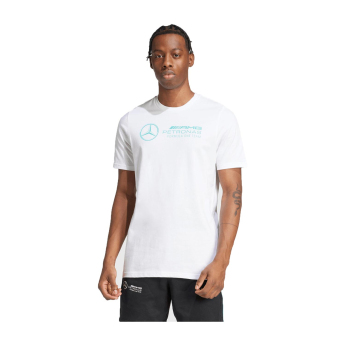 Mercedes AMG Petronas férfi póló Logo white F1 Team 2025