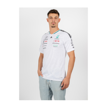 Mercedes AMG Petronas férfi póló white official Teamline Replica F1 Team 2026