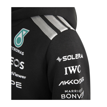 Mercedes AMG Petronas gyerek kapucnis pulóver black official Teamline Replica F1 Team 2026