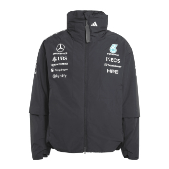 Mercedes AMG Petronas férfi kapucnis kabát Rain black F1 Team 2026