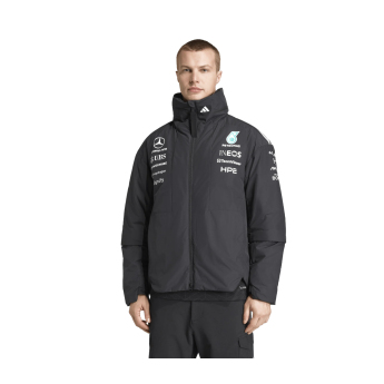 Mercedes AMG Petronas férfi kapucnis kabát Rain black F1 Team 2026