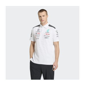 Mercedes AMG Petronas pólóing white official Teamline Replica F1 Team 2026