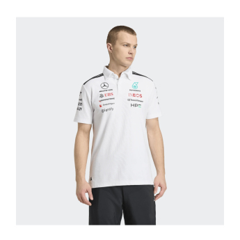 Mercedes AMG Petronas pólóing white official Teamline Replica F1 Team 2026