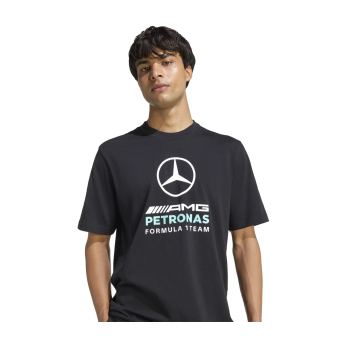 Mercedes AMG Petronas férfi póló Large Logo black F1 Team 2026