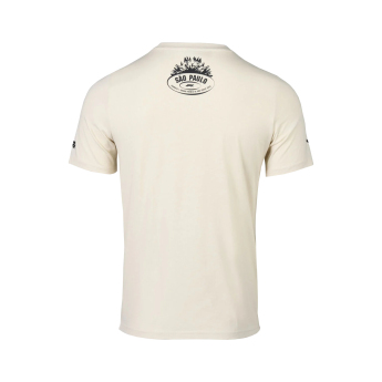 Forma 1 férfi póló Brazil GP beige 2025