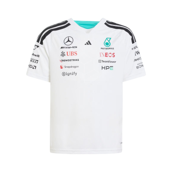 Mercedes AMG Petronas gyerek póló white official Teamline Replica F1 Team 2026
