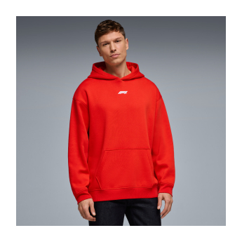 Forma 1 férfi kapucnis pulóver Racing Line red 2026