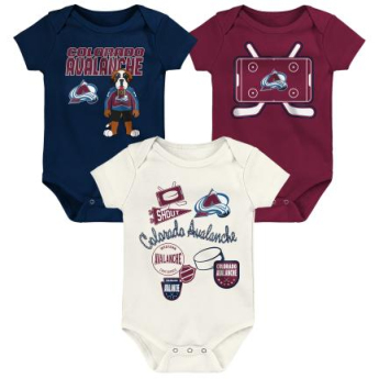 Colorado Avalanche rugdalózó Littlest Player 3Pk Creeper Se