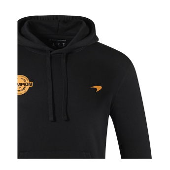 Mclaren Honda férfi kapucnis pulóver Lando Norris Champion black F1 Team 2025
