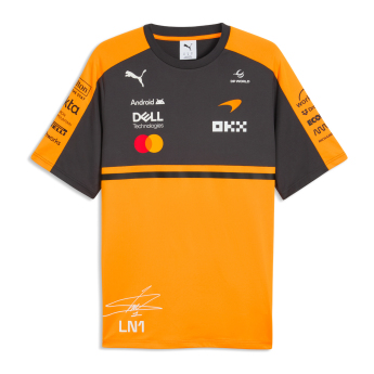 Mclaren Honda férfi póló Lando Norris #1 official Teamline Replica F1 Team 2026