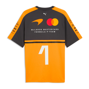 Mclaren Honda férfi póló Lando Norris #1 official Teamline Replica F1 Team 2026