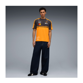 Mclaren Honda férfi póló Oscar Piastri #81 official Teamline Replica F1 Team 2026