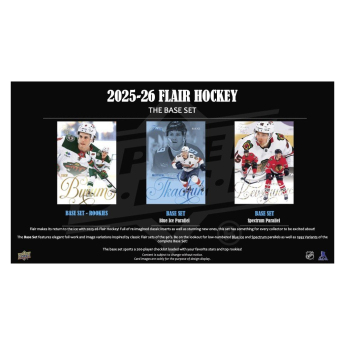 NHL dobozok NHL hokikártyák 2025-26 Upper Deck Flair Hockey Hobby Box