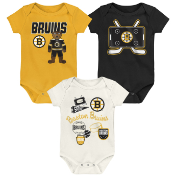 Boston Bruins rugdalózó Littlest Player 3Pk Creeper Se